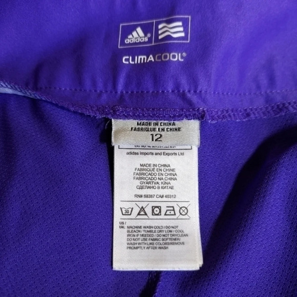 Adidas ClimacoolTennis Picklball Purple‎ Black Trim Skort - Picture 8 of 11